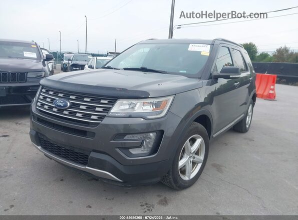 1FM5K8D80HGD18259 2017 FORD EXPLORER Black წინა მარცხენა ხედი სამი მეოთხედიდან