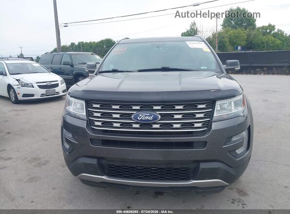 1FM5K8D80HGD18259 2017 FORD EXPLORER Black ხელსაწყოთა პანელის ხედი