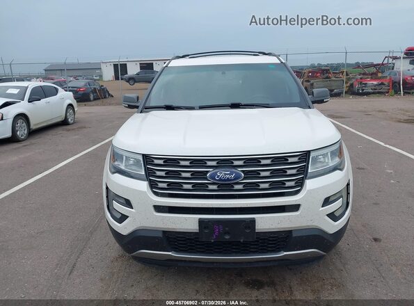 1FM5K8D80HGD52413 2017 FORD EXPLORER White ხელსაწყოთა პანელის ხედი