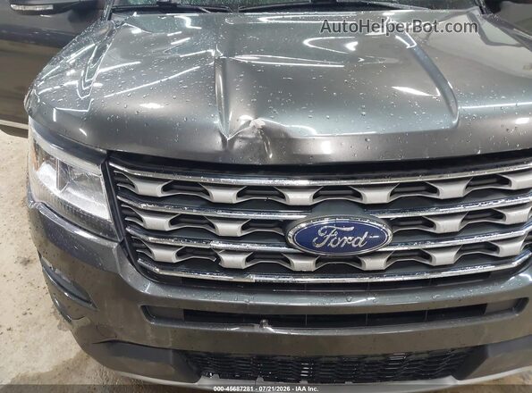 1FM5K8D80HGD82267 2017 FORD EXPLORER Gray Front view