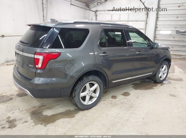 1FM5K8D80HGD82267 2017 FORD EXPLORER Gray Rear right