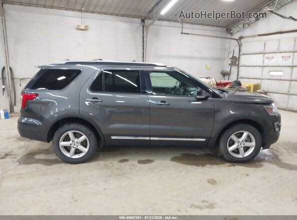 1FM5K8D80HGD82267 2017 FORD EXPLORER Gray Rear interior view
