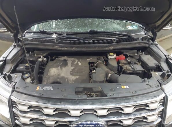 1FM5K8D80HGD82267 2017 FORD EXPLORER Gray Rear view