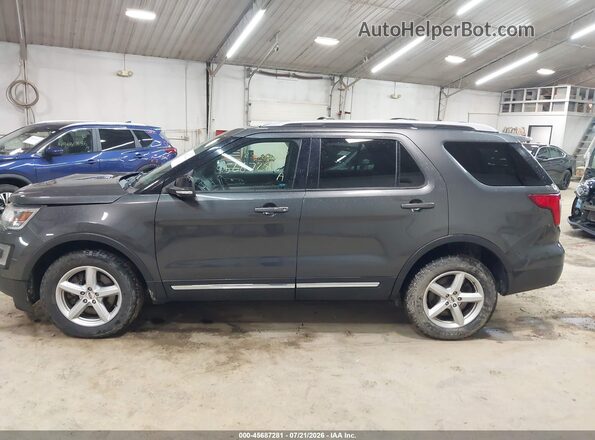 1FM5K8D80HGD82267 2017 FORD EXPLORER Gray 360 interior view