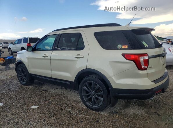1FM5K8D80JGA33065 2018 FORD EXPLORER Cream Rear left