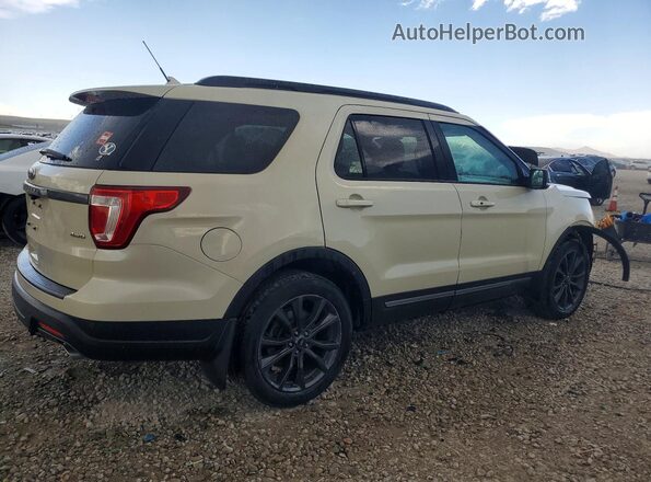 1FM5K8D80JGA33065 2018 FORD EXPLORER Cream Rear right