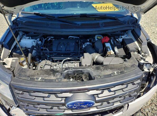 1FM5K8D80JGA43210 2018 FORD EXPLORER White Շարժիչի բաժամունքի տեսք