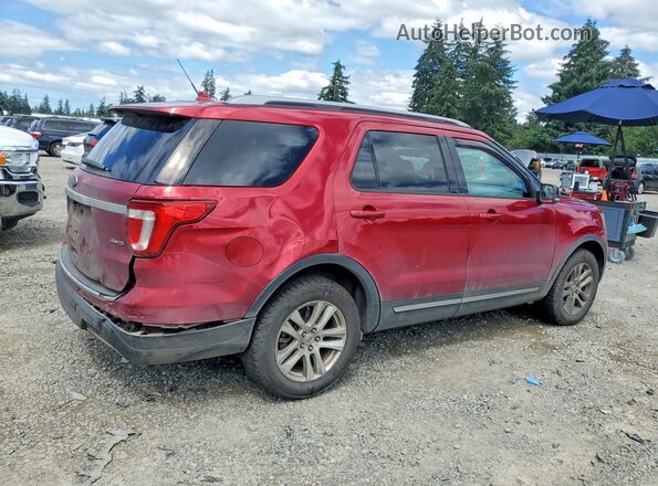 1FM5K8D80JGC14943 2018 FORD EXPLORER Red Задня права чверть
