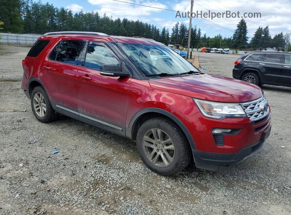 1FM5K8D80JGC14943 2018 FORD EXPLORER Red Передня права чверть