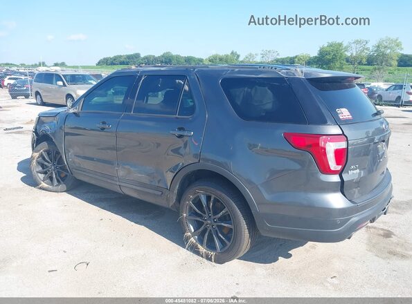 1FM5K8D80JGC41608 2018 FORD EXPLORER Серый Задняя левая четверть