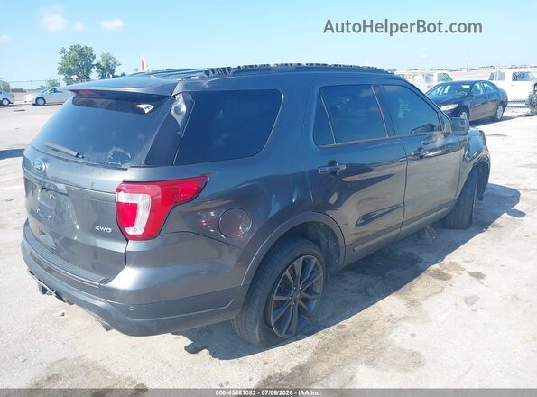 1FM5K8D80JGC41608 2018 FORD EXPLORER Серый Задняя правая четверть