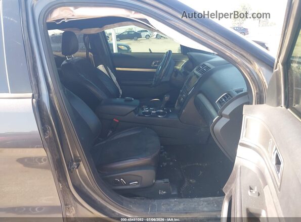 1FM5K8D80JGC41608 2018 FORD EXPLORER Серый Вид салона спереди