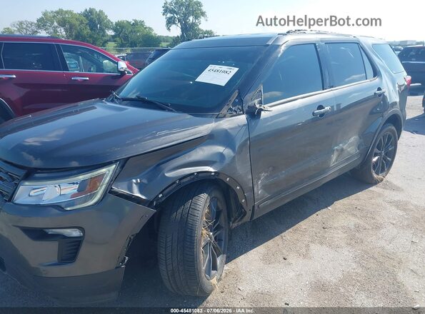 1FM5K8D80JGC41608 2018 FORD EXPLORER Серый Вид спереди