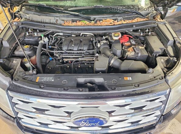 1FM5K8D80JGC82594 2018 FORD EXPLORER Black Սալոնի հետևի տեսք