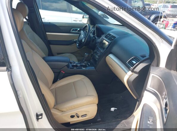 1FM5K8D81GGA21886 2016 FORD EXPLORER White Widok wnętrza z przodu