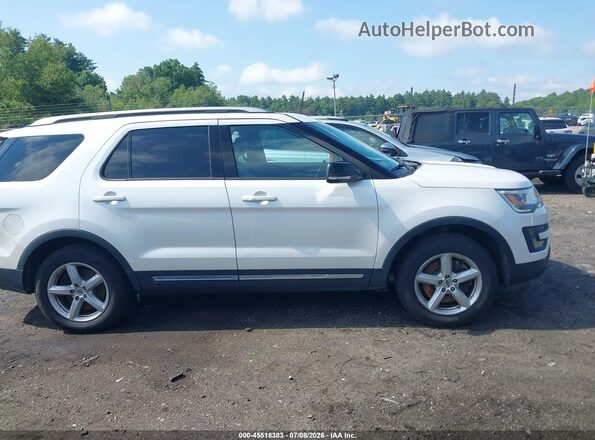 1FM5K8D81GGA21886 2016 FORD EXPLORER White Widok wnętrza z tyłu