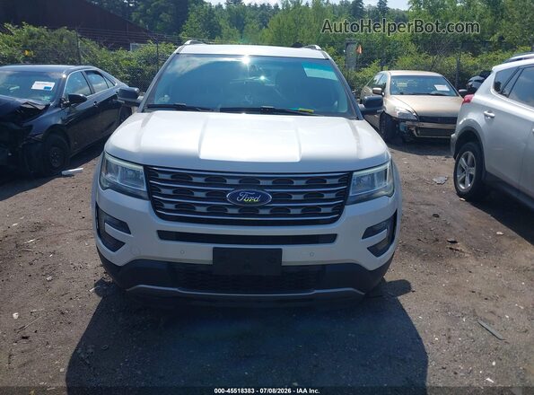 1FM5K8D81GGA21886 2016 FORD EXPLORER White Widok zestawu wskaźników