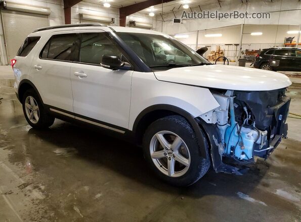 1FM5K8D81GGA38025 2016 FORD EXPLORER White Delantero derecho