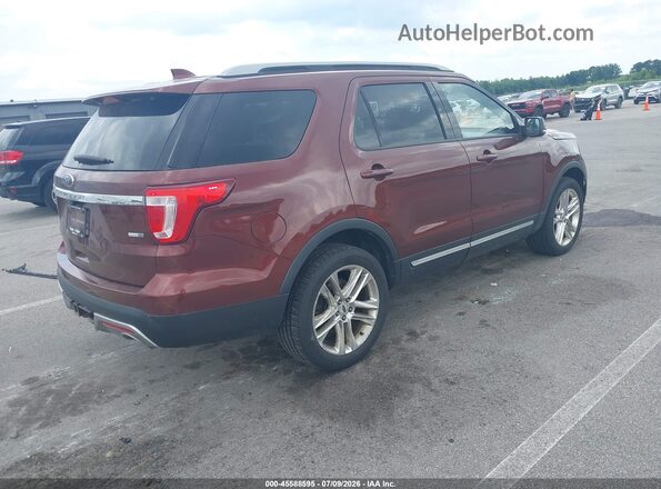 1FM5K8D81GGA84468 2016 FORD EXPLORER Red Rear right