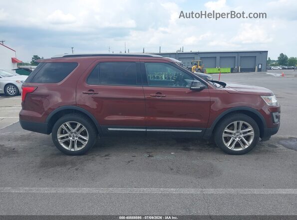 1FM5K8D81GGA84468 2016 FORD EXPLORER Red Rear interior view