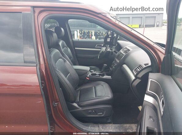 1FM5K8D81GGA84468 2016 FORD EXPLORER Red Front interior view