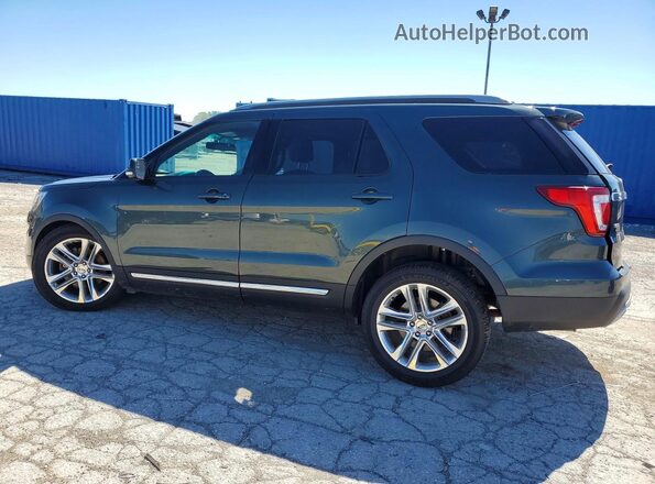 1FM5K8D81GGC20730 2016 FORD EXPLORER Green Rear left