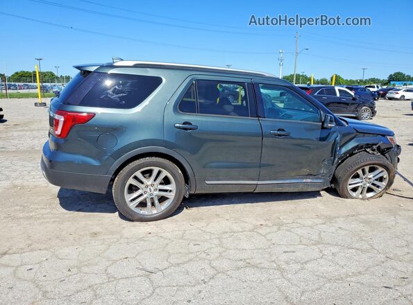 1FM5K8D81GGC20730 2016 FORD EXPLORER Green Rear right