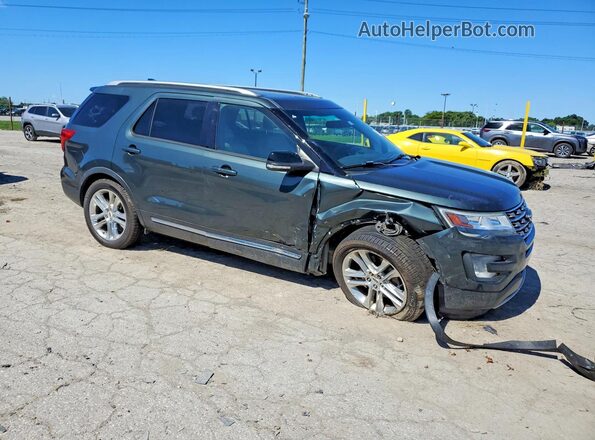 1FM5K8D81GGC20730 2016 FORD EXPLORER Green Front right