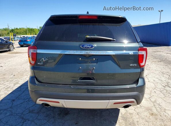 1FM5K8D81GGC20730 2016 FORD EXPLORER Green Rear view
