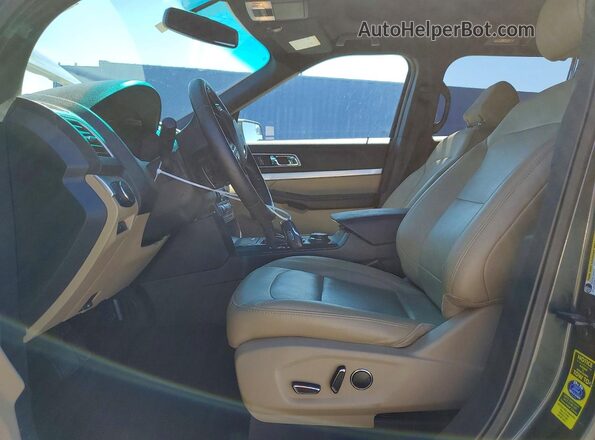 1FM5K8D81GGC20730 2016 FORD EXPLORER Green Front interior view