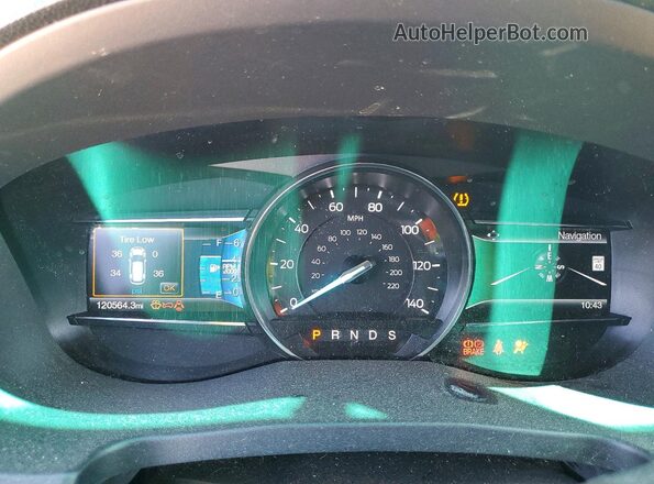 1FM5K8D81GGC20730 2016 FORD EXPLORER Green Instrument cluster view