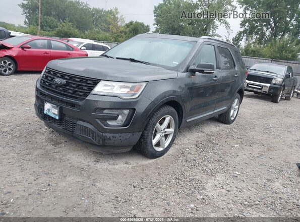1FM5K8D81GGC39049 2016 FORD EXPLORER Зеленый Передняя левая четверть