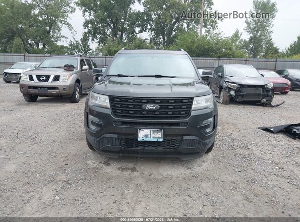 1FM5K8D81GGC39049 2016 FORD EXPLORER Зеленый Вид щитка приборов