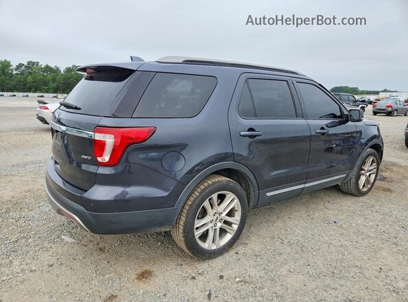 1FM5K8D81HGA45610 2017 FORD EXPLORER Синий Задняя правая четверть