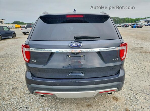 1FM5K8D81HGA45610 2017 FORD EXPLORER Синий Вид сзади
