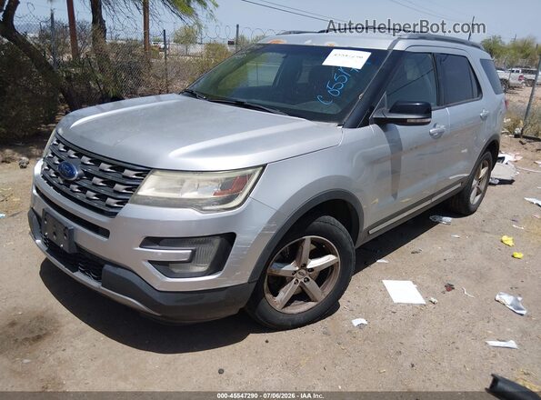 1FM5K8D81HGC05517 2017 FORD EXPLORER Silver Передня ліва чверть