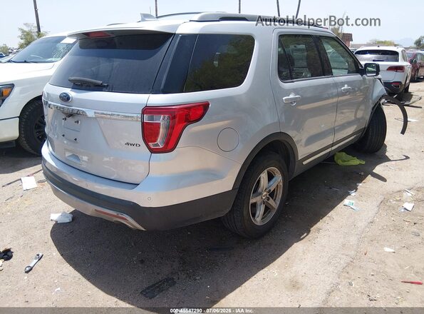 1FM5K8D81HGC05517 2017 FORD EXPLORER Silver Задня права чверть