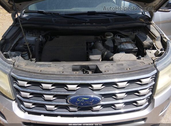 1FM5K8D81HGC05517 2017 FORD EXPLORER Silver Вид ззаду