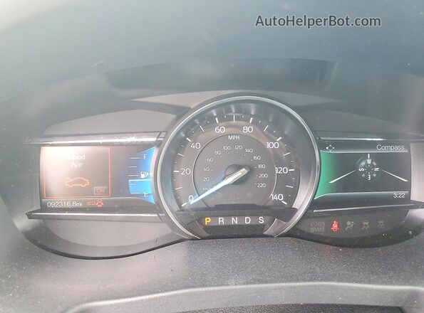 1FM5K8D81HGC44513 2017 FORD EXPLORER Gray Սարքավորումների վահանակի տեսք