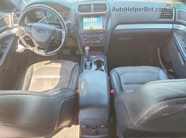 1FM5K8D81HGC63790 2017 FORD EXPLORER White Вид панелі приладів