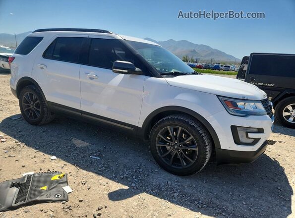 1FM5K8D81HGC63790 2017 FORD EXPLORER White Передня права чверть