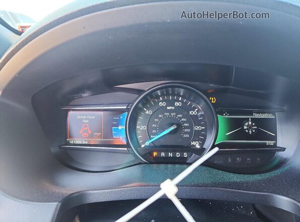 1FM5K8D81HGC63790 2017 FORD EXPLORER White Вид щитка приладів