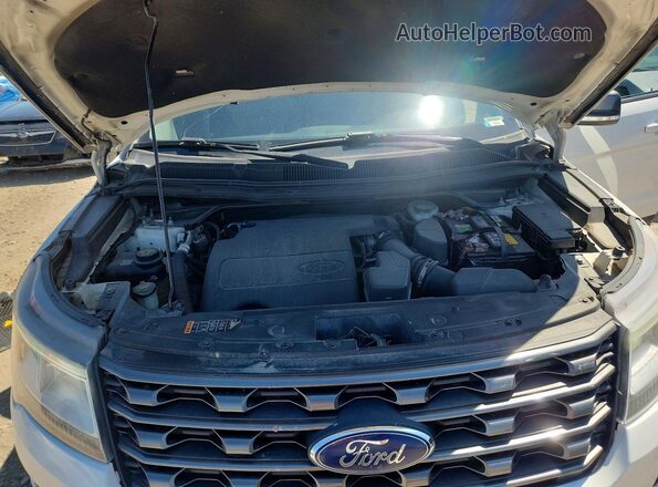 1FM5K8D81HGC63790 2017 FORD EXPLORER White Вид задньої частини салону
