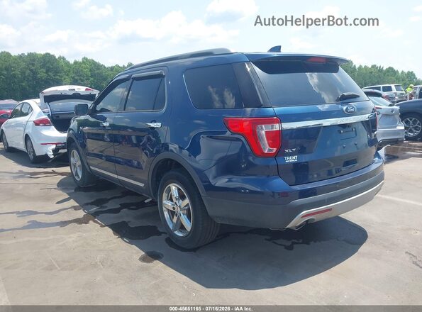 1FM5K8D81HGC77785 2017 FORD EXPLORER Blue Հետևի ձախ