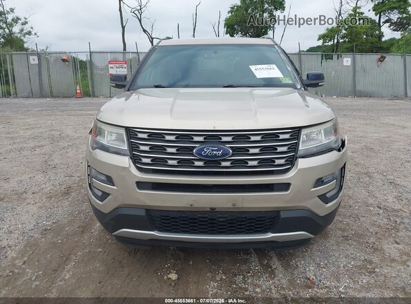 1FM5K8D81HGC90083 2017 FORD EXPLORER Gold ხელსაწყოთა პანელის ხედი