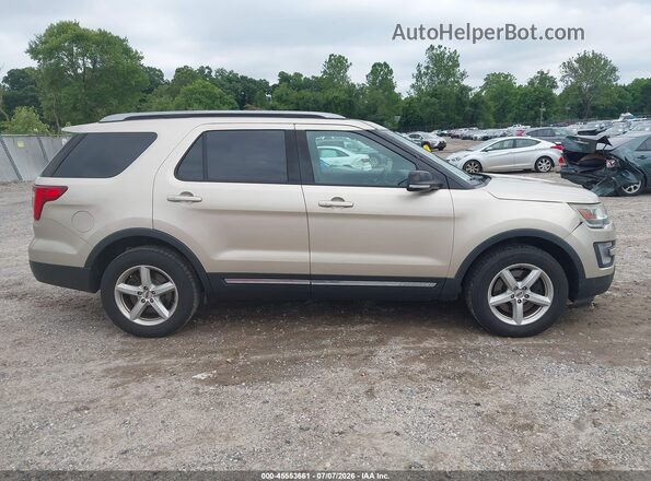 1FM5K8D81HGC90083 2017 FORD EXPLORER Gold უკანა სალონის ხედი