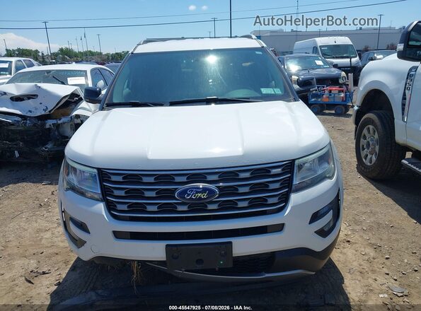 1FM5K8D81HGD09246 2017 FORD EXPLORER Белый Вид щитка приборов