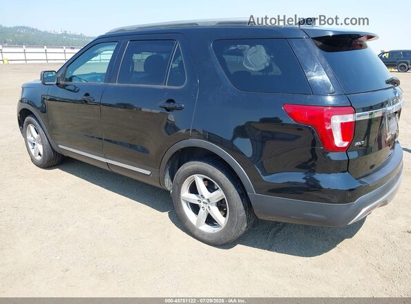 1FM5K8D81HGD97134 2017 FORD EXPLORER Black Rear left