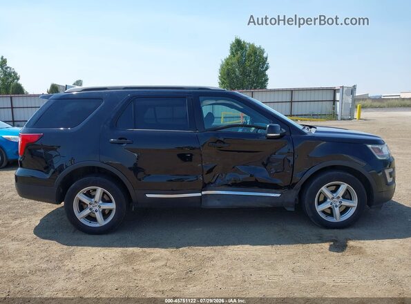 1FM5K8D81HGD97134 2017 FORD EXPLORER Black Rear interior view