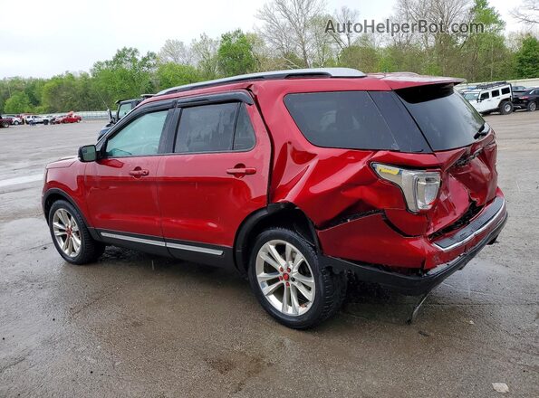 1FM5K8D81JGC40094 2018 FORD EXPLORER Red უკანა მარცხენა